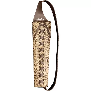 Neet 08702 Alligator Embossed Back Quiver, 18.5 Inches, Tan, Right Hand