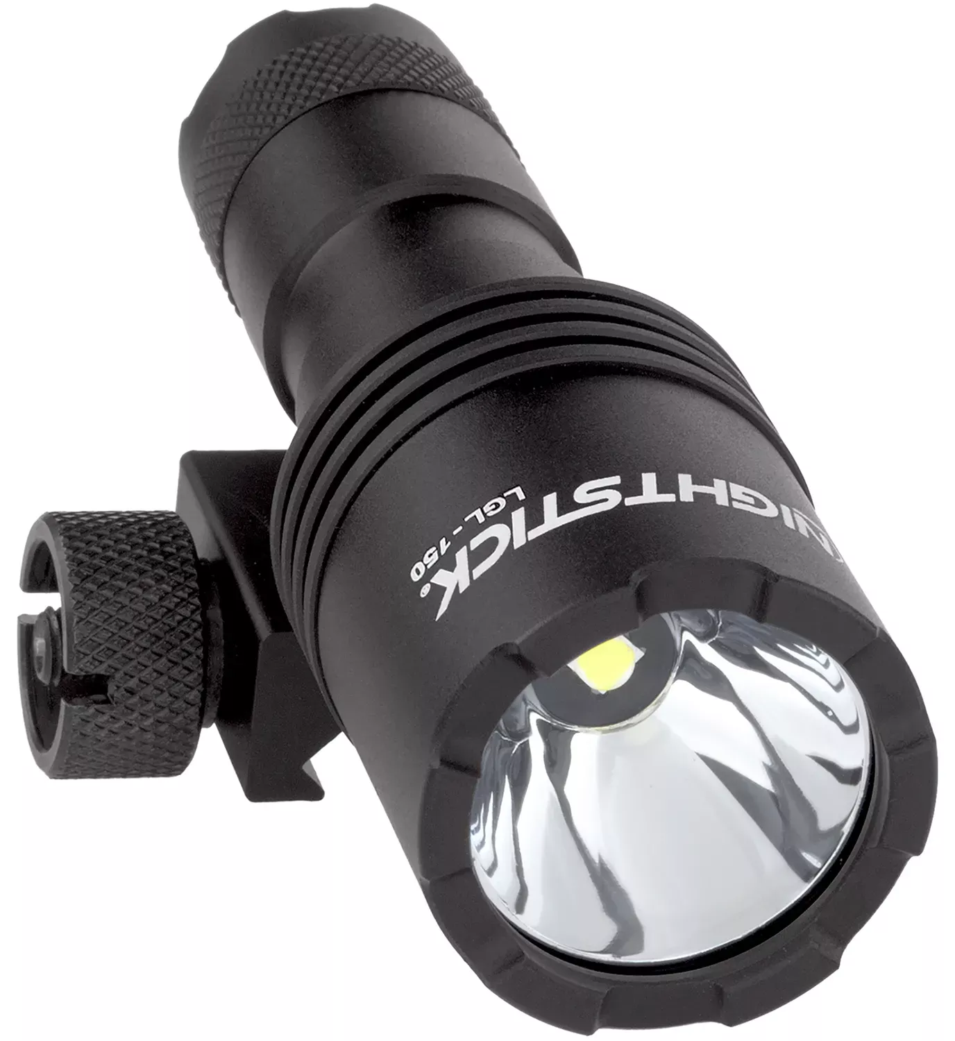 Nightstick LGL-150 Compact Light Kit For Long Gun 450 Lumens Output White LED Light 300 Meters Beam Standard/Offset Picatinny Rail Mount Mount Black Anodized Hardcoat Aluminum