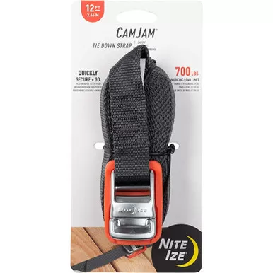 Nite Ize CJWR12-09-R6 CamJam Tie Down Strap, Orange