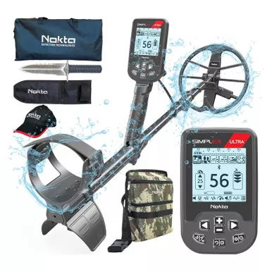 NOKTA Simplex Ultra Metal Detector Kit Serious Beginner Pack (11000625+17000060)