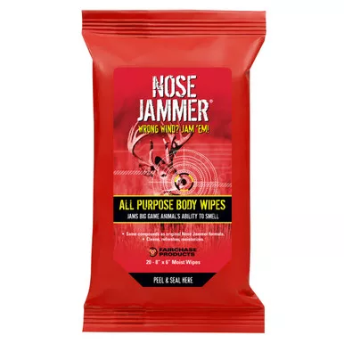 Nose Jammer 3120 Body Wipes, 20 Pack