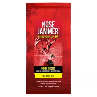 Nose Jammer 3168 Dryer Sheets, 15 Pack