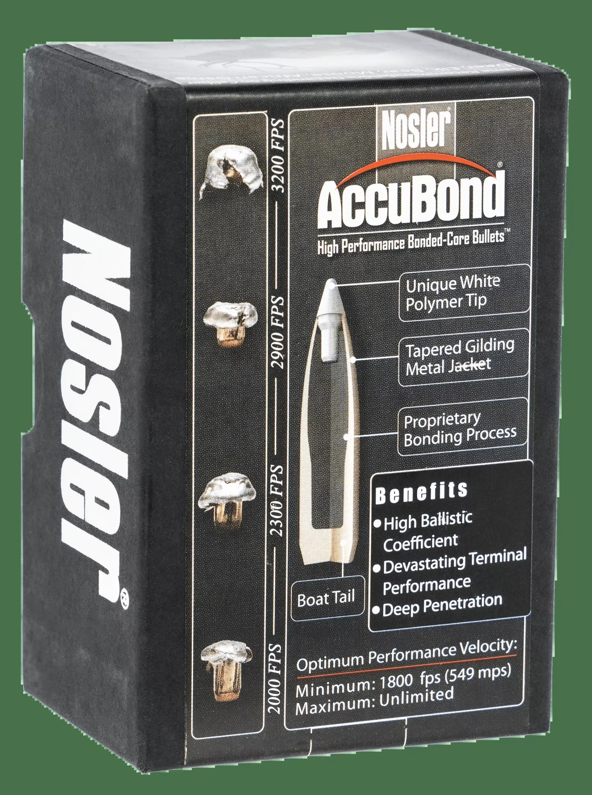 Nosler Accubond Bullets .30 Cal. 180 Gr. Spitzer Point 50 Pk.