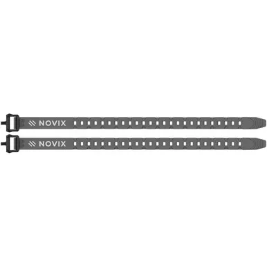 Novix NX-QS18G-2PK Quick Straps, 18 Inches, Grey, 2 Pack