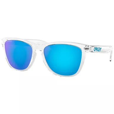 OAKLEY Frogskins Crystal Clear/Prizm Sapphire Sunglasses (OO9013-D055)