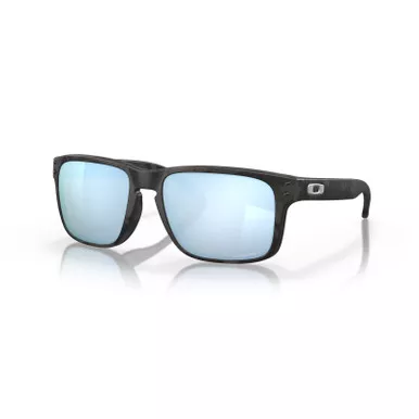 OAKLEY Holbrook Matte Black Camo Frame/Prizm Deep Water Polarized Lenses Eyewear (OO9102-T955)