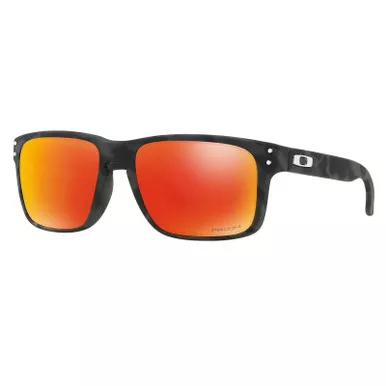 OAKLEY Holbrook Sunglasses w/ Black Camo Frame and Prizm Ruby Lens (OO9102-E955)