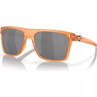 OAKLEY Leffingwell Coalesce Collection Matte Trans Ginger Frame/Prizm Black Polar Lenses Sunglasses (OO9100-1957)