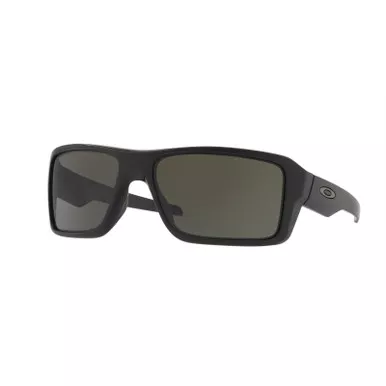 Oakley OO9380-0166 Double Edge Matte Black with Dark Grey Sunglasses