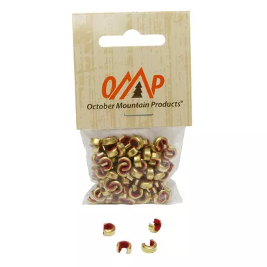 October Mountain 3101 Nock Sets XL, Red, 100 Pack