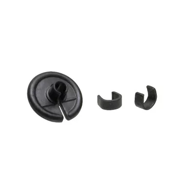 October Mountain 37655 Pin Point Kisser Button, 9/16 Inches, Black, 1 Pack