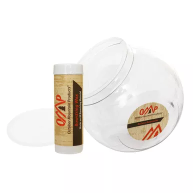 October Mountain 57443 Bowstring Wax Counter Display, 1 Ounce, Orange, 10 Pack