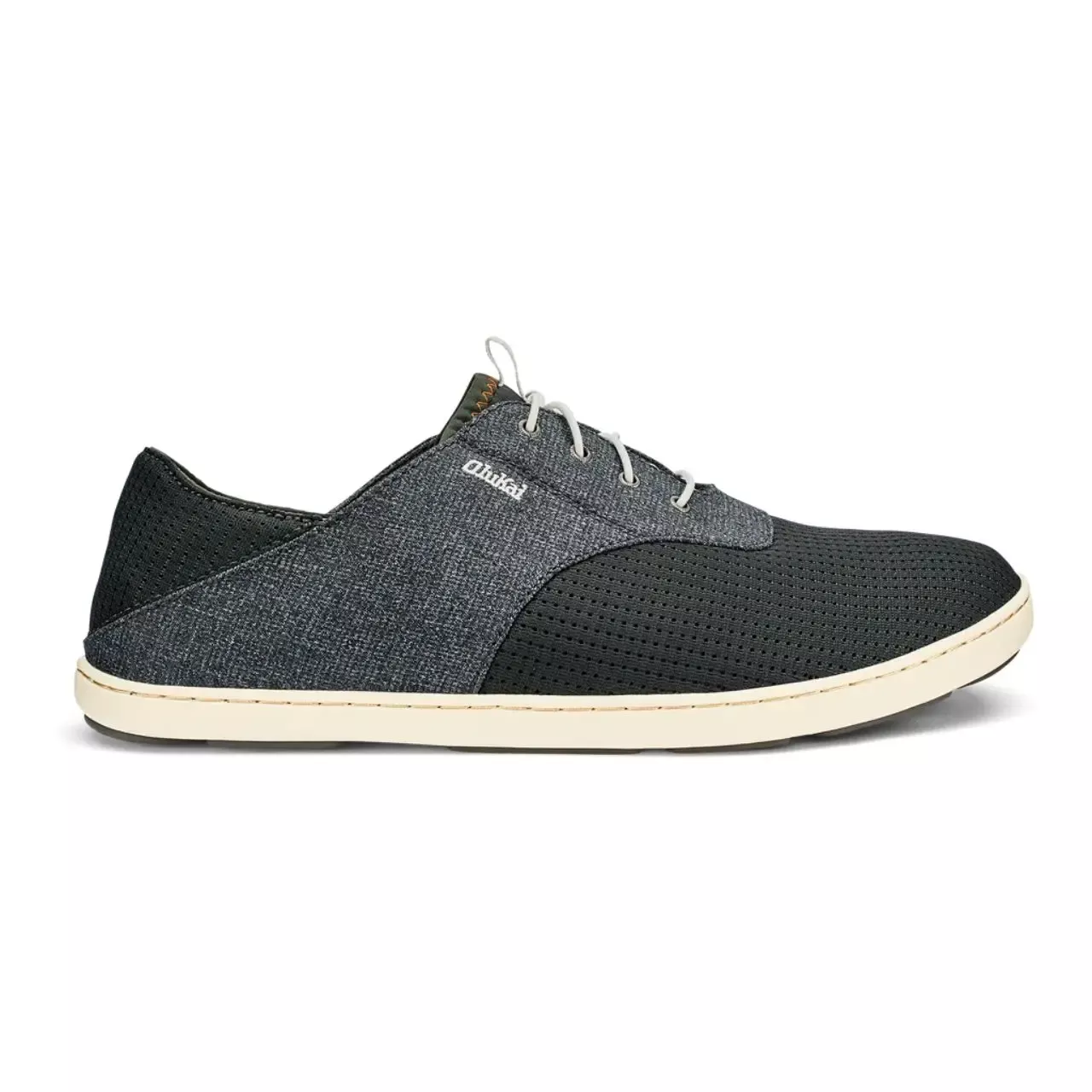 Olukai Men’s Nohea Moku No Tie Boat Shoes – Dark Shadow