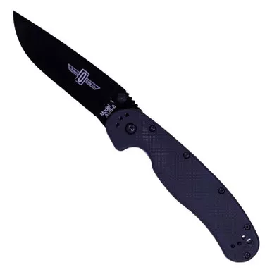 ONTARIO KNIFE COMPANY RAT I Linerlock Black Folding Knife (ON8846)