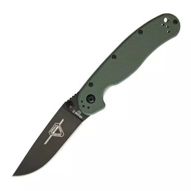 ONTARIO KNIFE COMPANY RAT II Linerlock OD Green Folding Knife (ON8830OD)