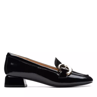 Open Box (Damaged package): CLARKS Ladies Daiss30 Trim, Color: Black Pat, Size: 6, Width: M (261747164035)