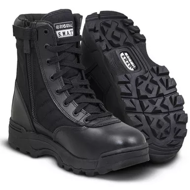 Open Box (Damaged package): ORIGINAL SWAT Mens Classic 9" Side-Zip, Color: Black, Size: 11, Width: R (115201-11)
