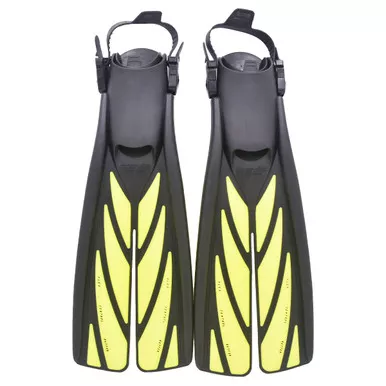 Open Box (Great condition, limited use): ATOMIC AQUATICS Open Heel Fin, Medium, Yellow (05-0052-1P)