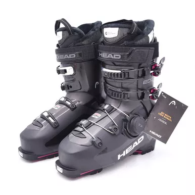 Open Box (Great condition, limited use): HEAD EDGE 95 W HV GW BOA Women's Ski Boot, Color: Black/ Fuchsia, Size: 275 (605326-275)