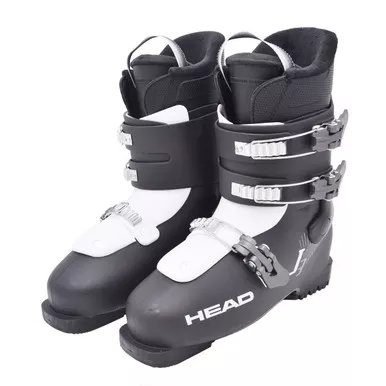 Open Box (Great condition, limited use): HEAD J 3 Junior Ski Boot, Color: Black/ White, Size: 265 (603545-265)
