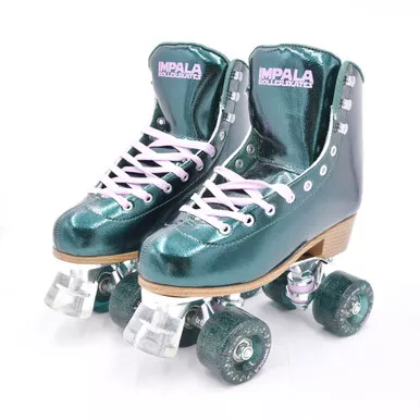 Open Box (Great condition, limited use): IMPALA Quad Skate, Color: Emerald, Size: 5 (IMPROLLER1-EMERALD-5)