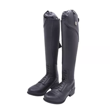 Open Box (Great condition, limited use): MOUNTAIN HORSE Veganza Lds Field Boot; Color: Black; Size: 38 US 7 Slim (309034BLKN07)