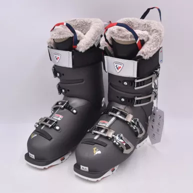 Open Box (Great condition, limited use): ROSSIGNOL Pure Pro Heat Gw Boots, Color: Metal Gold Grey, Size: 265 (RBL2200-265)