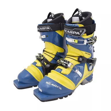 Open Box (Great condition, limited use): SCARPA Men T2 Eco, Color: True Blue/Acid Green, Size: 29 (12211/501.3-TbluAgrn-29.0)