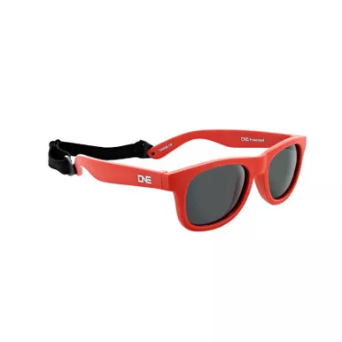 OPTIC NERVE Kids Snafoo Matte Red/Smoke Lens Polarized Sunglasses (22206)