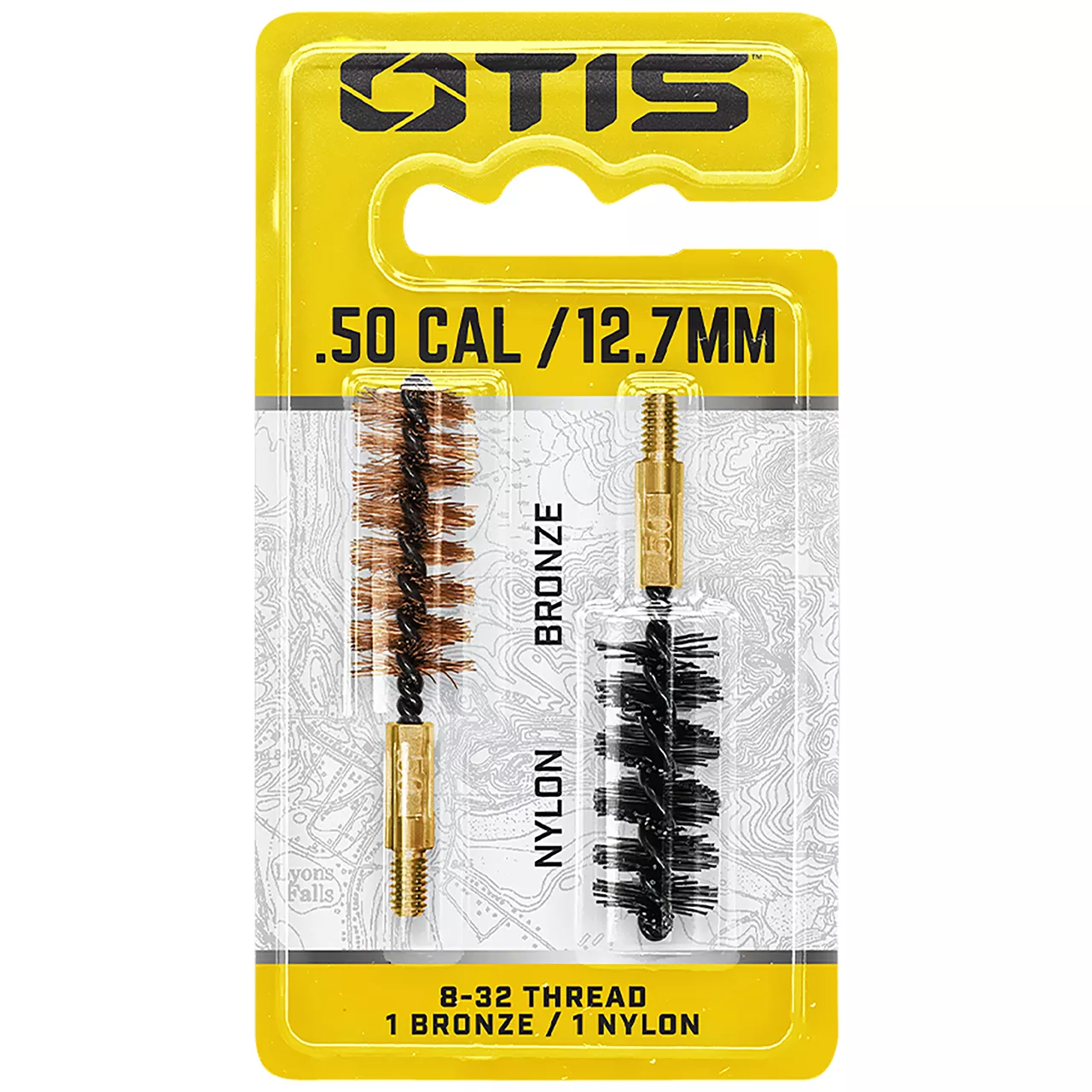 Otis Bore Brush Set 50 Cal/12.7mm 8-32 Thread 2/Pkg”