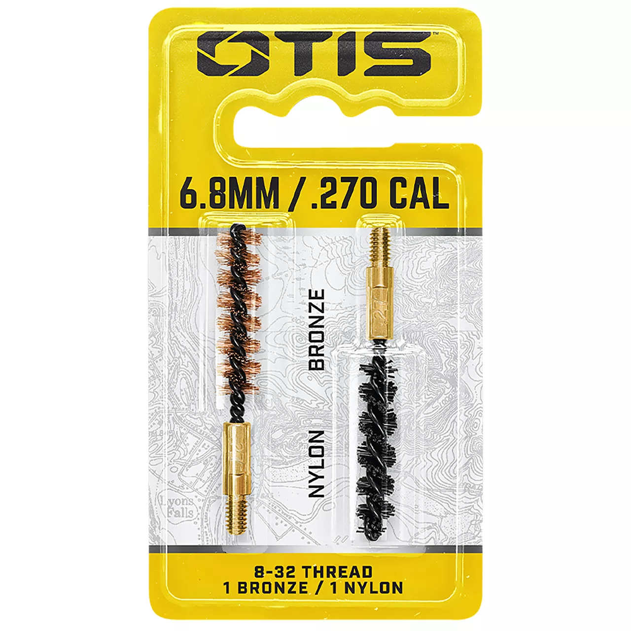 Otis Bore Brush Set 6.8mm/7mm/270 Cal 8-32 Thread 2/Pkg"
