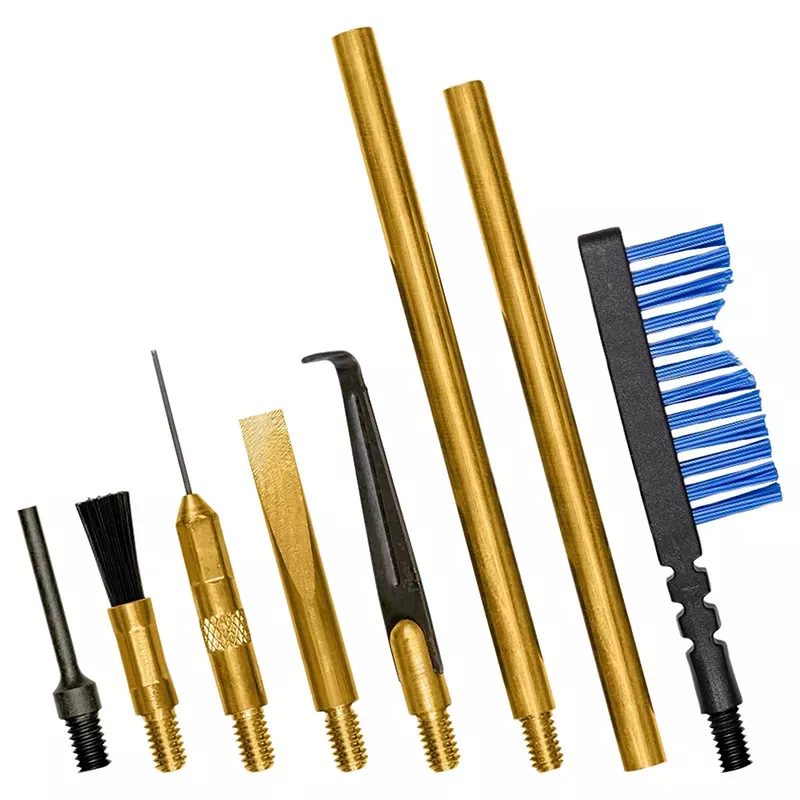 Otis Brass Scraper Tool Set MSR/AR Multi-Caliber Bristles