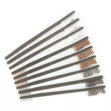 OTIS TECHNOLOGY All Purpose Nylon/Bronze/Stainless Steel Brushes, 9-Pack (316-BP)