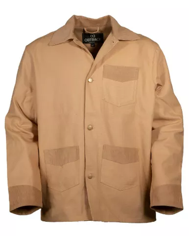 OUTBACK TRADING Men's Cowboy Brush Buckskin Jacket (6509-BKS)