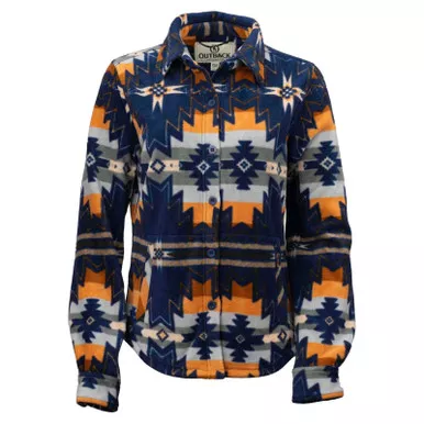 OUTBACK TRADING Women's Aurora Blue Big Shirt (42201-BLU)