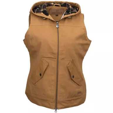 OUTBACK TRADING Women's Heidi Canvas Tan Vest (29878-CVS)