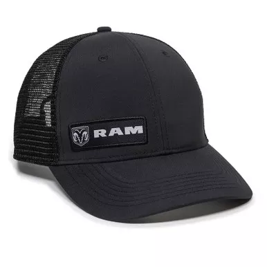 Outdoor Cap RAM12A Dodge Ram Meshback Cap, Black