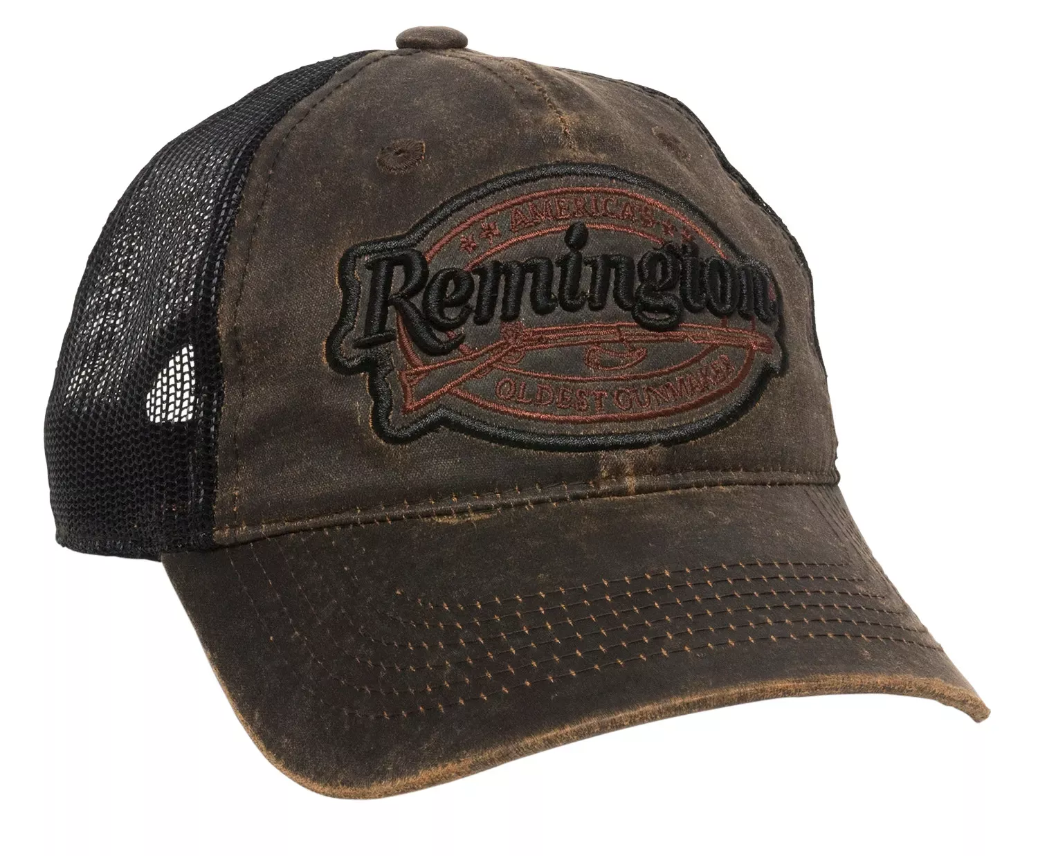 Outdoor Cap Remington Cap Cotton Black/Brown Unstructured OSFA
