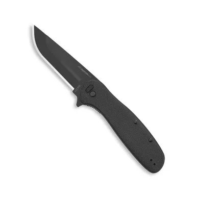 Outdoor Edge Razor VX2 Replaceable Blade Spring Assisted EDC Folding Knife 3.00" 420J2 Drop Point Blade, Black G10 Handle and Reversible Deep Carry Pocket Clip