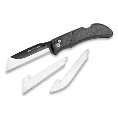 Outdoor Edge RazorWork Replaceable Blade Folding Utility Knife 3.00" 420J2 Plain Edge Blade, Grivory Handle
