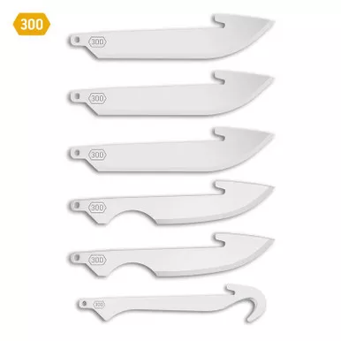 Outdoor Edge RRC30-6 3.00" Combo Replacement Blades, Stainless, 6-Pack