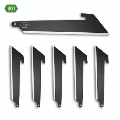 Outdoor Edge RRU30K-6C 3.00" Utility Replacement Blades, Black Oxide, 6-Pack