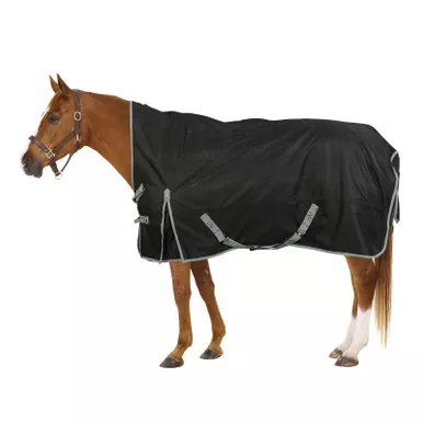 OVATION Reflective High Neck Black 200g Turnout Sheet (471212BLK)