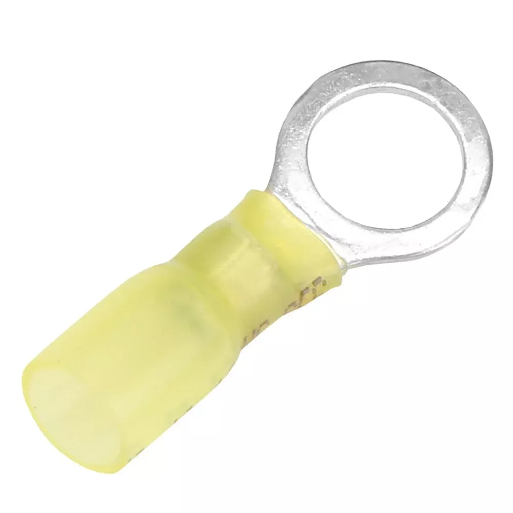 Pacer 12-10 AWG Heat Shrink Ring Terminal – 3/8″ Stud Size – 100 Pack