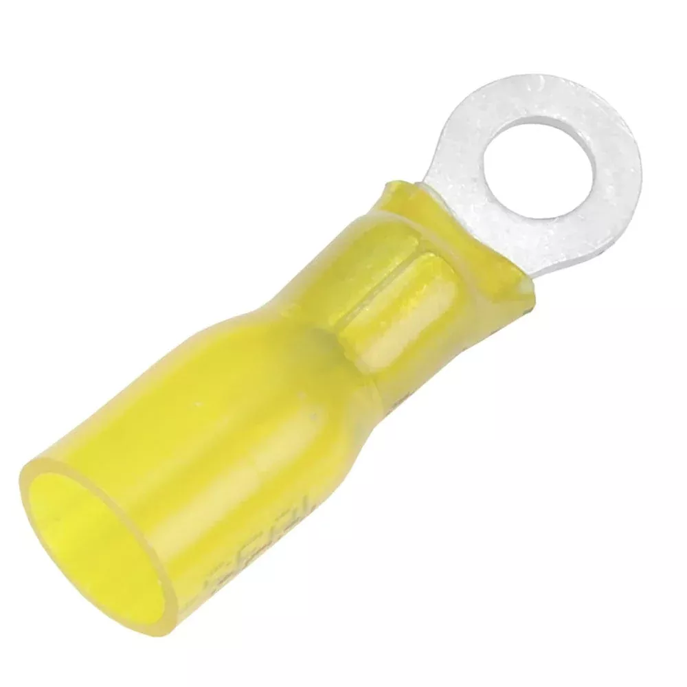 Pacer 12-10 AWG Heat Shrink Ring Terminal – #8 Stud Size – 3 Pack
