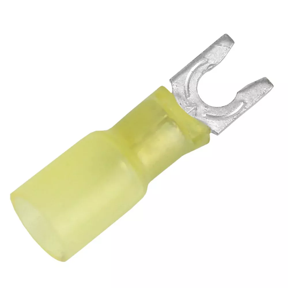 Pacer 12-10 AWG Heat Shrink Spade Terminal – #8 Stud Size – 3 Pack