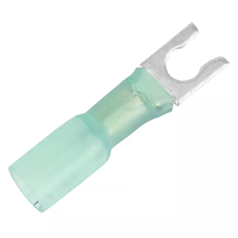 Pacer 16-14 AWG Heat Shrink Spade Terminal – #8 Stud Size – 100 Pack