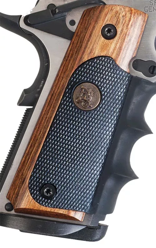 Pachmayr Laminated Wood Grips – 1911 Heritage Walnut