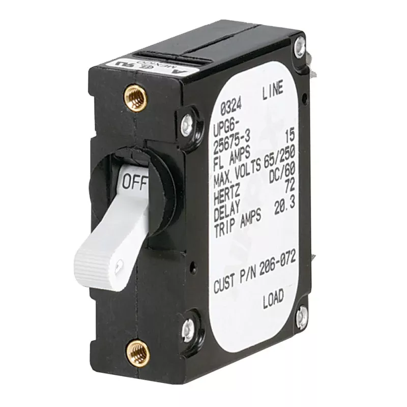Paneltronics ‘A’ Frame Magnetic Circuit Breaker – 15 Amps – Single Pole