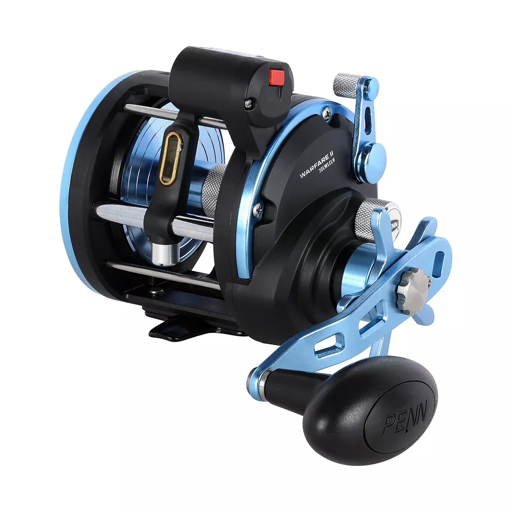 PENN WARII30LWLHLC Warfare II Level Wind 30 Left Hand Conventional Reel w/Line Counter [1639707]